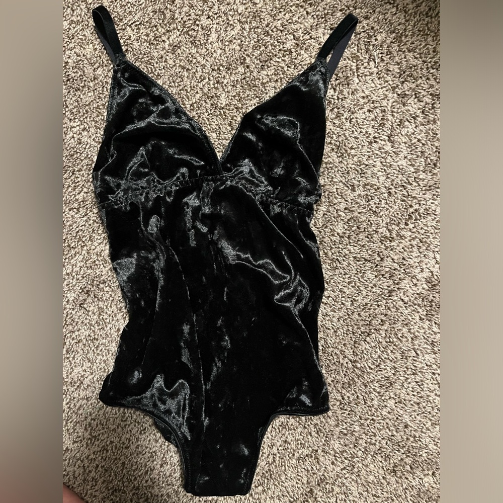 Velvet body suit
